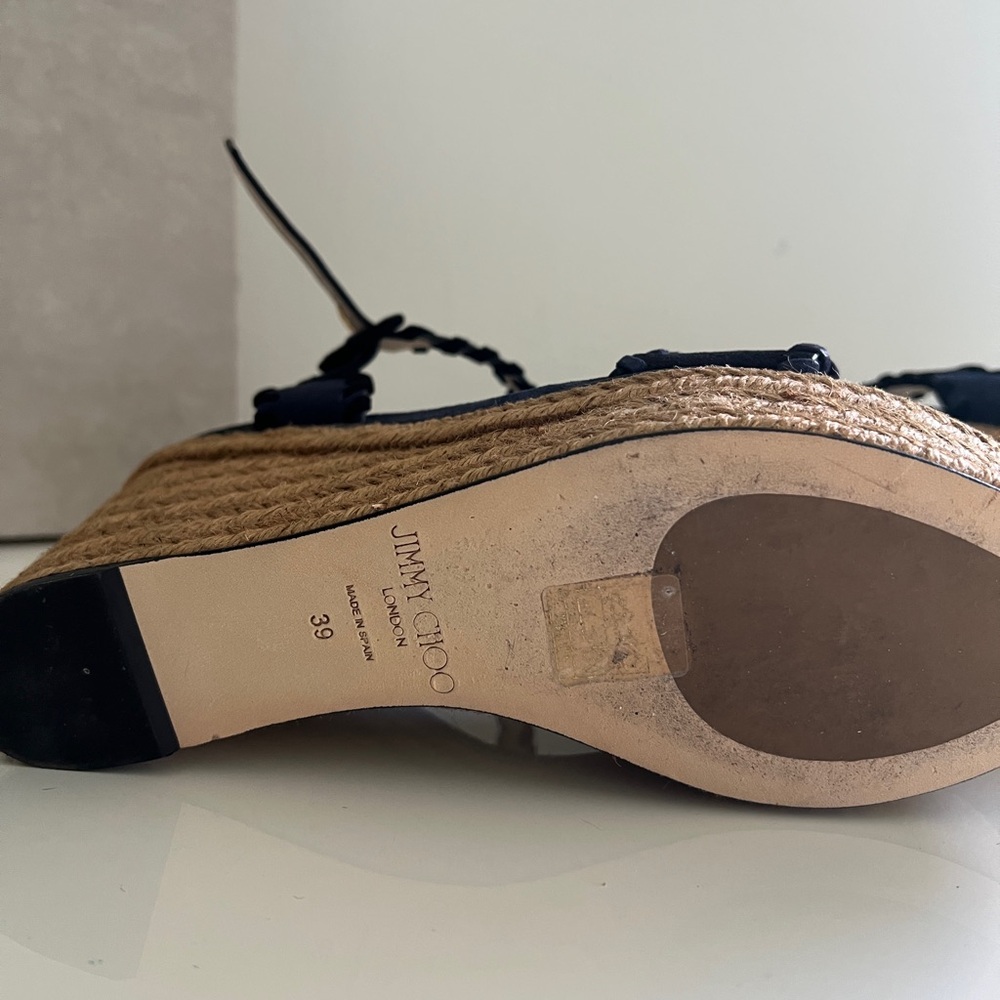 Jimmy Choo Abigail Blue Espadrille Wedge - Picture 6 of 7